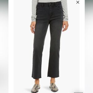 Wit & wisdom Bennett 'Ab'Solution Raw Hem High Waist Stretch Bootcut Jeans 12